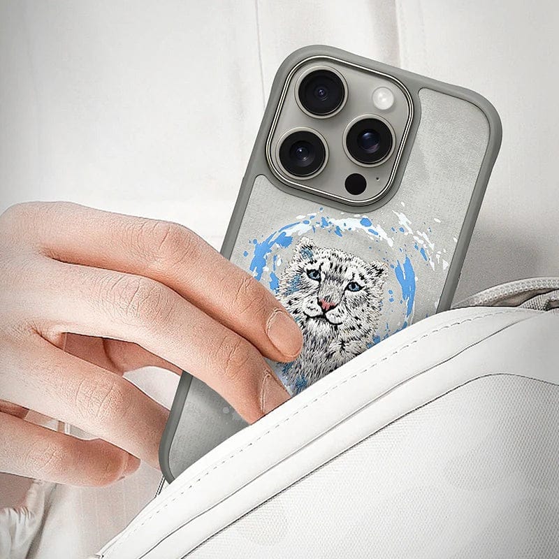 FRATO iPhone 16 Series iPhone 16 Series Wild Animal 3D Embroidery MagSafe Case