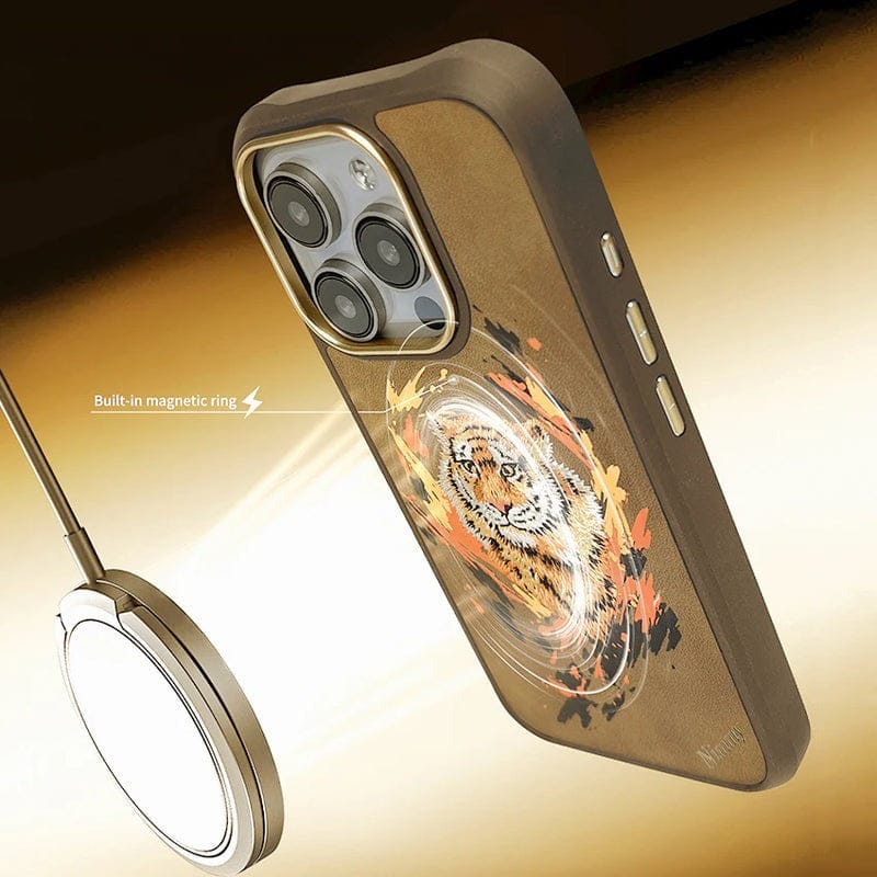 FRATO iPhone 16 Series iPhone 16 Series Wild Animal 3D Embroidery MagSafe Case