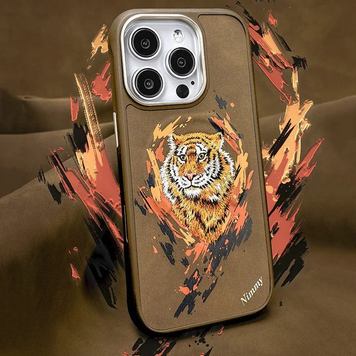 FRATO iPhone 16 Series iPhone 16 Series Wild Animal 3D Embroidery MagSafe Case