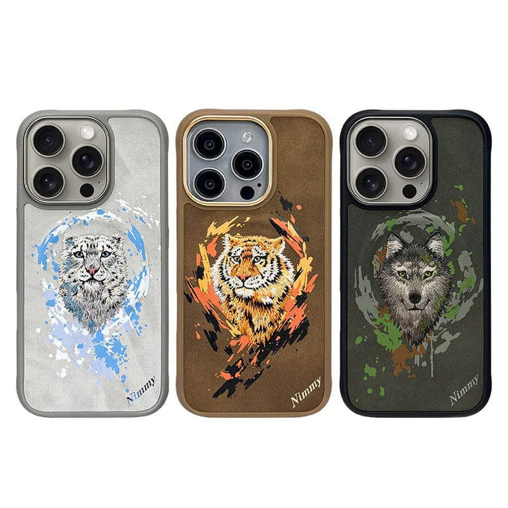 FRATO iPhone 16 Series iPhone 16 Series Wild Animal 3D Embroidery MagSafe Case