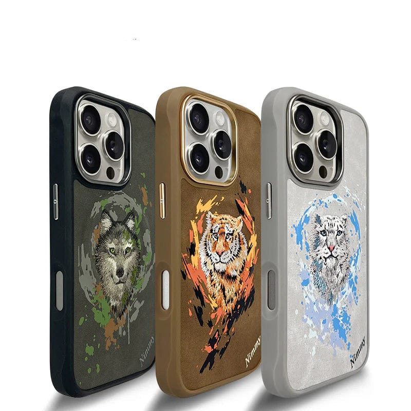 FRATO iPhone 16 Series iPhone 16 Series Wild Animal 3D Embroidery MagSafe Case