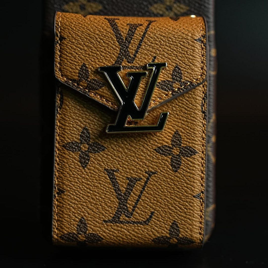 FRATO iPhone 16 Series Monogram Stitched Wallet Case for iPhone 16 Series | Detachable Crossbody Strap