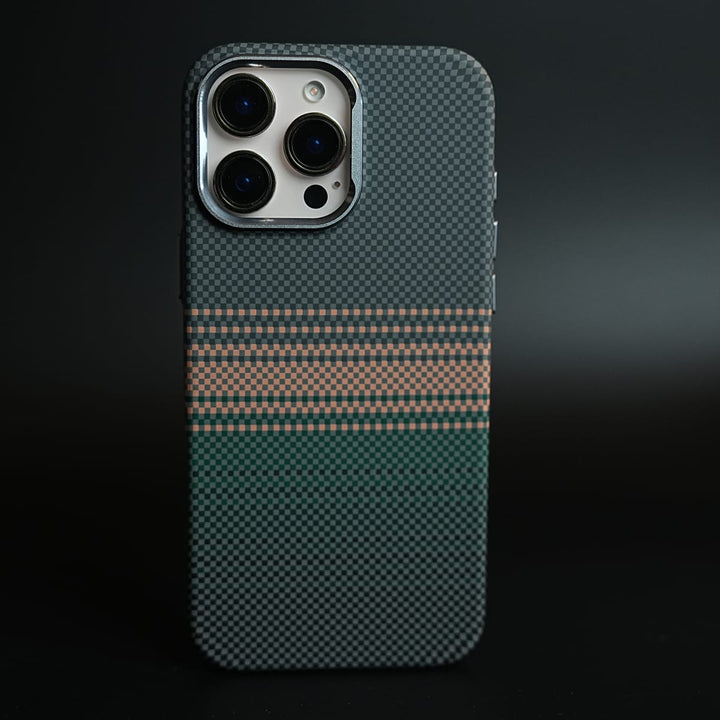 FRATO iPhone 16 Series OrangeGreen Armid Designer MagSafe Case for 16 Pro Max with Metal Camera Protection