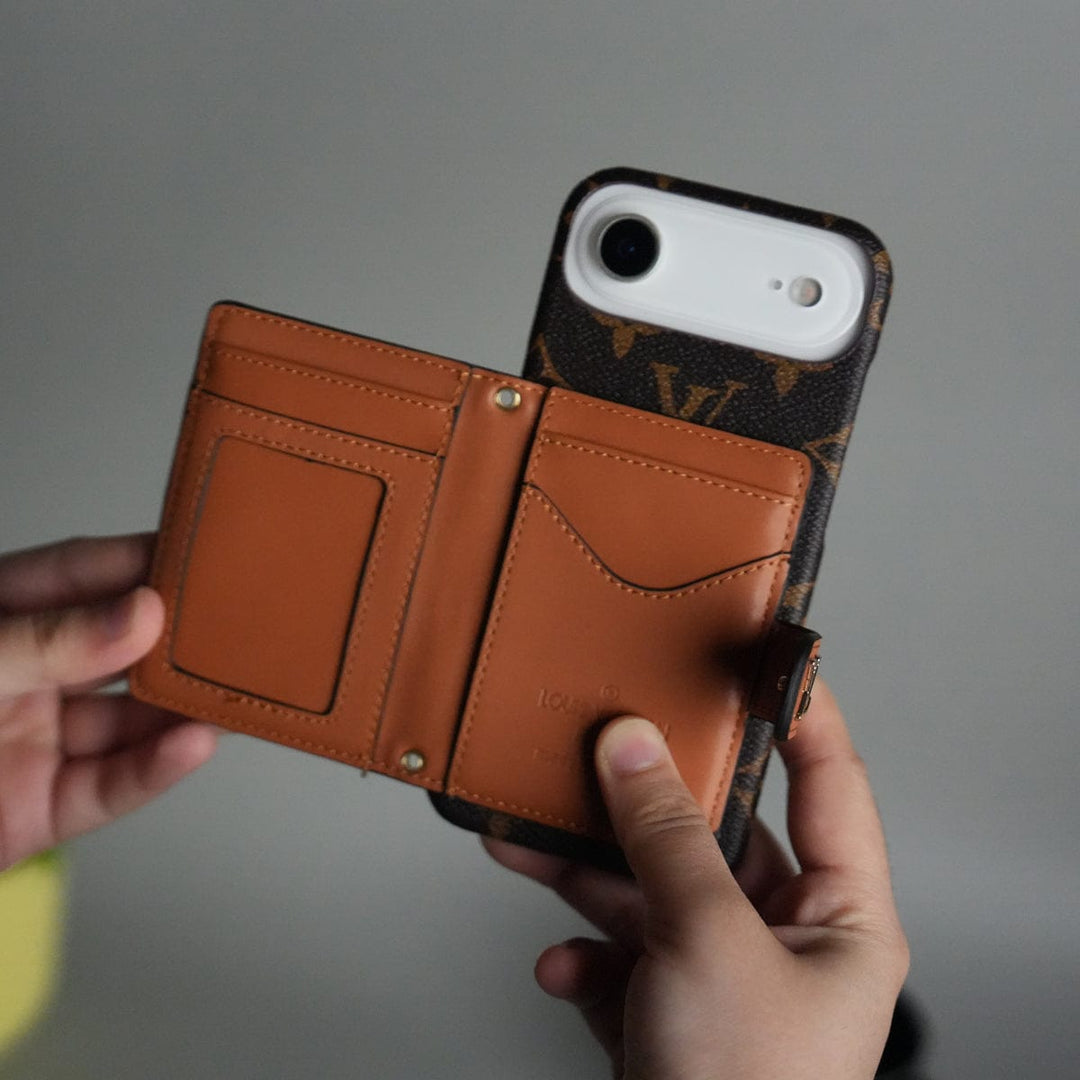 FRATO iPhone 17 Series 17 Air iPhone 17 Series Luxury Brand Cardholder Crossbody Sling Strap Case