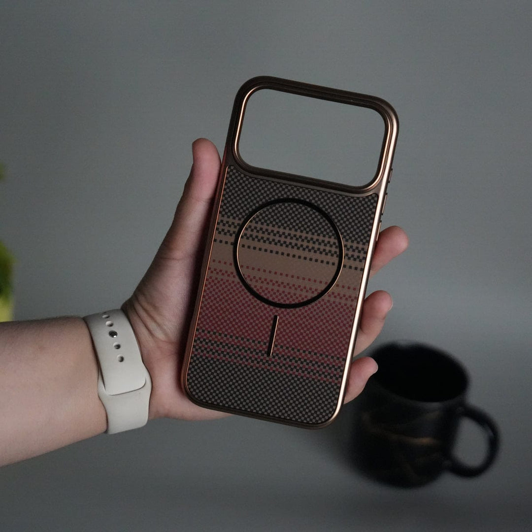 FRATO iPhone 17 Series 17 Pro / Desert iPhone 17 Series Carbon Design Mag Ring Case Slim Protective Cover