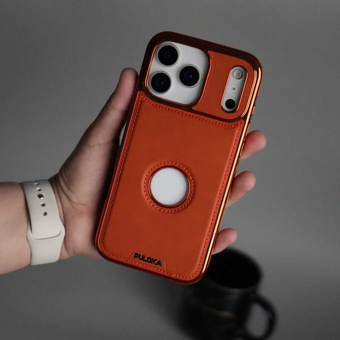 FRATO iPhone 17 Series 17 Pro iPhone 17 Series Leather Case | Orange