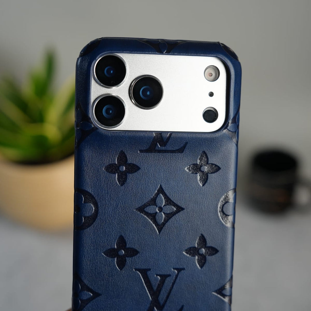 FRATO iPhone 17 Series 17 Pro iPhone 17 Series Luxury Full PU Leather Designer Case Cover | DeepBlue