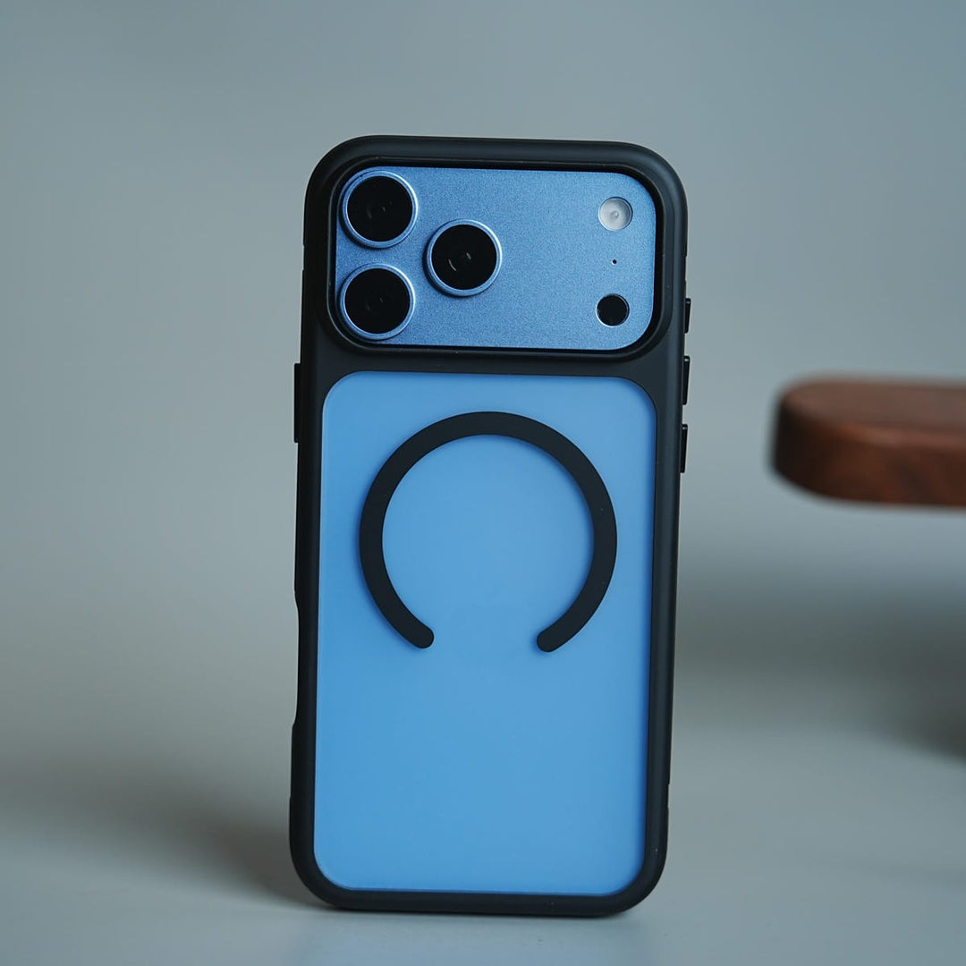 FRATO iPhone 17 Series 17 Pro Max / Black Matte Frosted Magnetic Case for 17 Series | Raised Camera Frame Protective Cover