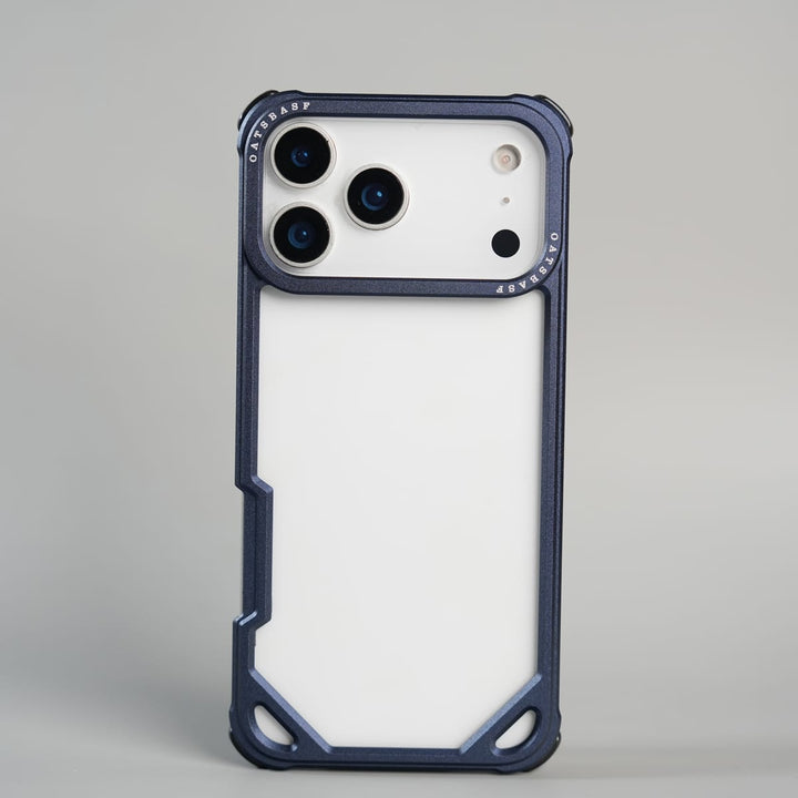 FRATO iPhone 17 Series 17 Pro Max / Blue iPhone 17 Series Premium Aluminum Alloy Metal Frame Case