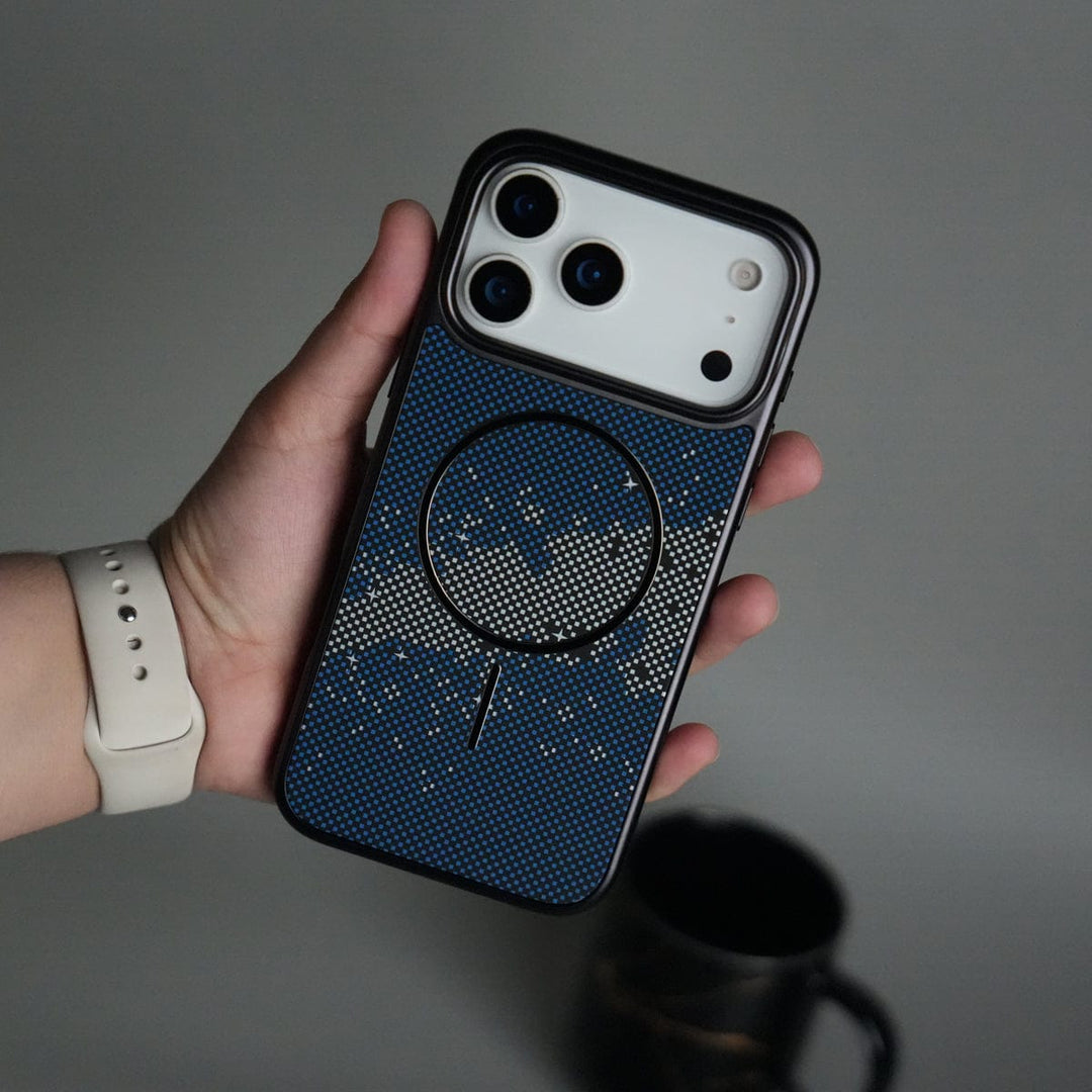 FRATO iPhone 17 Series 17 Pro Max / Blue Star iPhone 17 Series Carbon Design Mag Ring Case Slim Protective Cover
