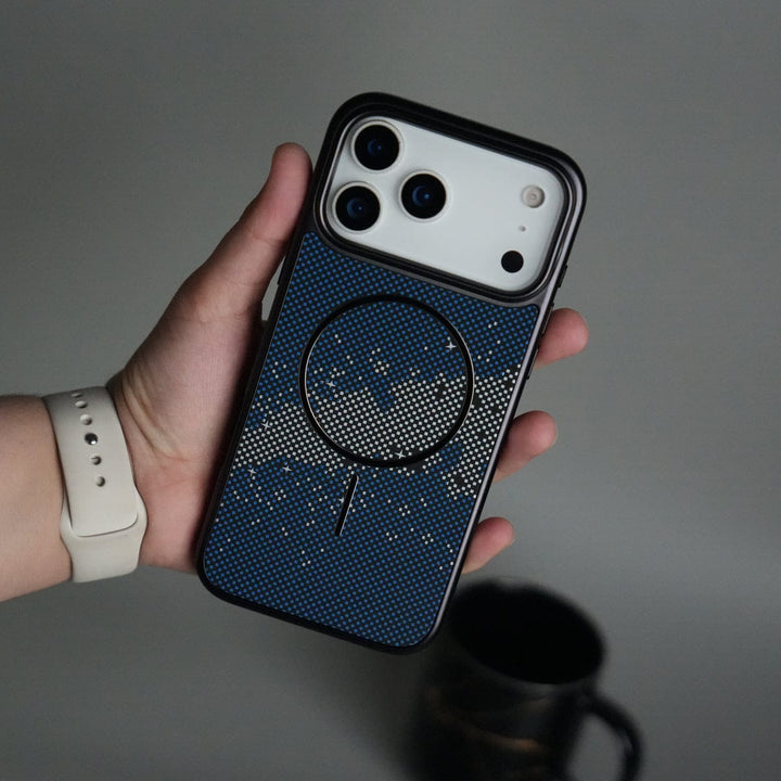 FRATO iPhone 17 Series 17 Pro Max / Blue Star iPhone 17 Series Carbon Design Mag Ring Case Slim Protective Cover