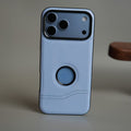 Stitched Leather Texture Case for 18 Series | Raised Camera Protection Cover