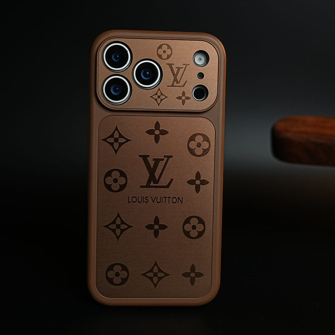 FRATO iPhone 17 Series 17 Pro Max / Brown iPhone 17 Series Premium Monogram Protective Case with Raised Camera Bezel &amp; Slim Fit