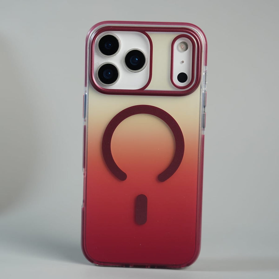 FRATO iPhone 17 Series 17 Pro Max / Camera Protection iPhone 17 Series Blush Pink Gradient MagSafe Compatible Clear Case