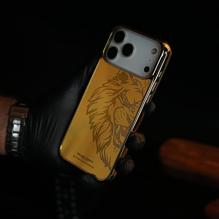 FRATO iPhone 17 Series 17 Pro Max / Design 1 Premium Gold Mirror Case for iPhone 17 Series | Printed Design Cover