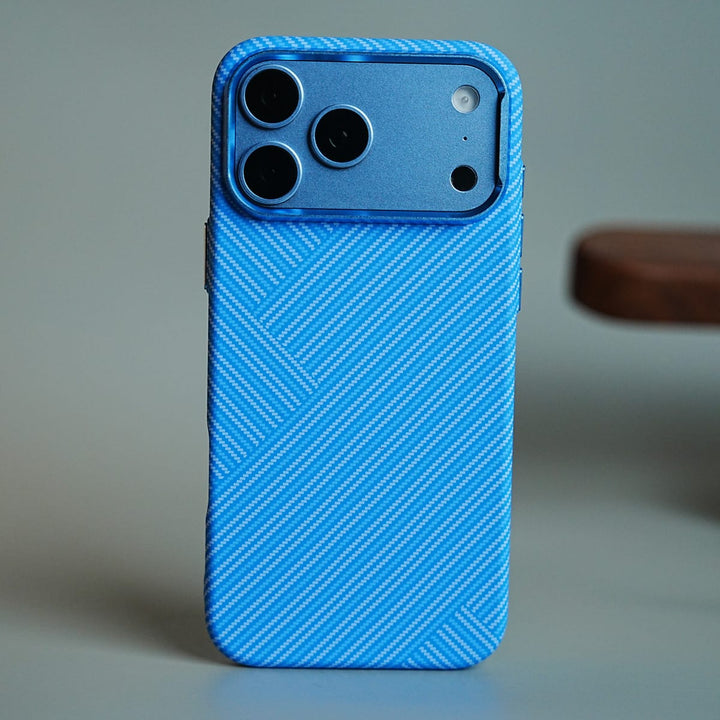 FRATO iPhone 17 Series 17 Pro Max Geometric Fiber Texture Magnetic Case for iPhone 17 Series | Raised Camera Protective Cover