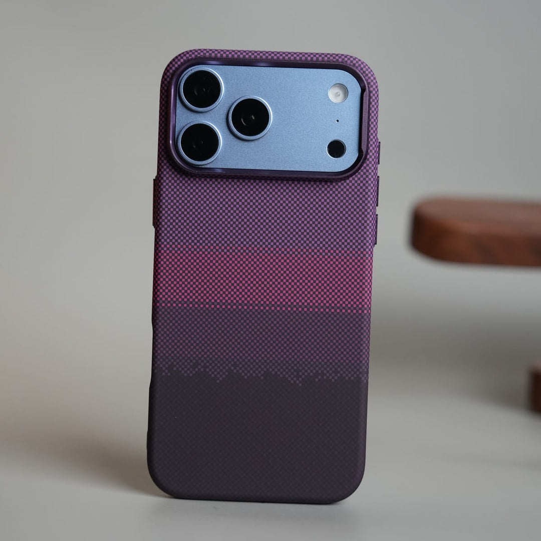 FRATO iPhone 17 Series 17 Pro Max Gradient Carbon Fiber Texture Magnetic Case for iPhone 17 Series | Raised Camera Protective Cover