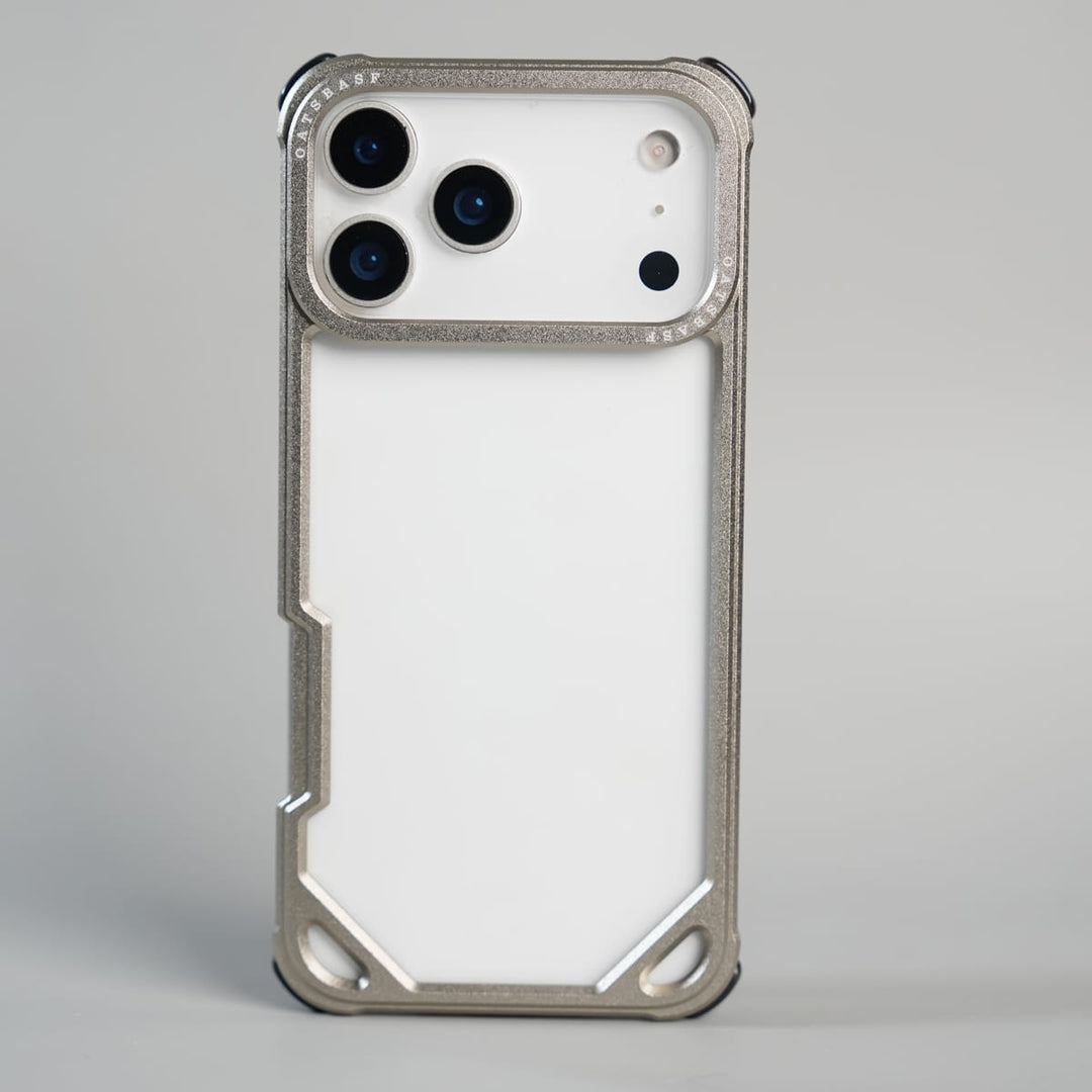 FRATO iPhone 17 Series 17 Pro Max / Gray iPhone 17 Series Premium Aluminum Alloy Metal Frame Case