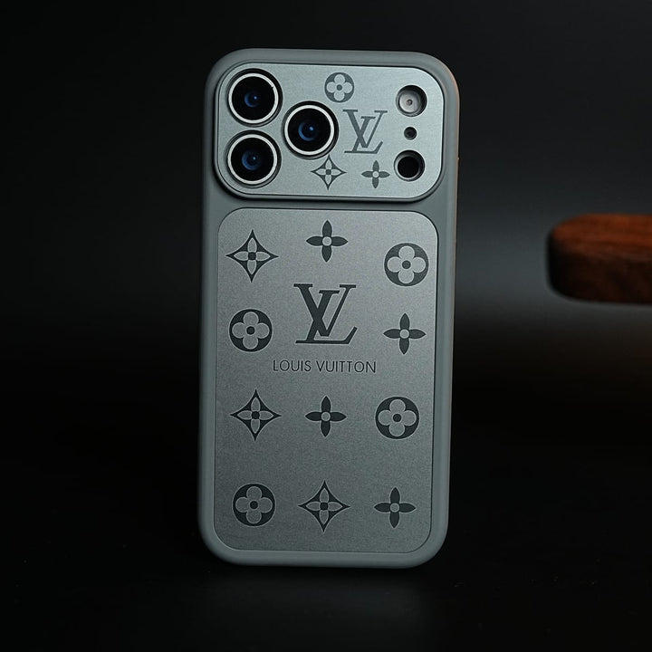 FRATO iPhone 17 Series 17 Pro Max / Gray iPhone 17 Series Premium Monogram Protective Case with Raised Camera Bezel &amp; Slim Fit