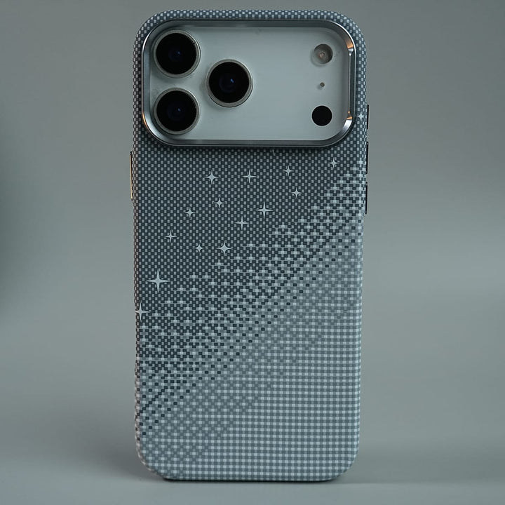 FRATO iPhone 17 Series 17 Pro Max / Gray iPhone 17 Series Premium Pixel Gradient MagSafe Case with Metal Camera Frame