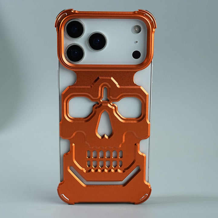 FRATO iPhone 17 Series 17 Pro Max iPhone 17 Series Aluminium Skull Frame Protective Case Cover