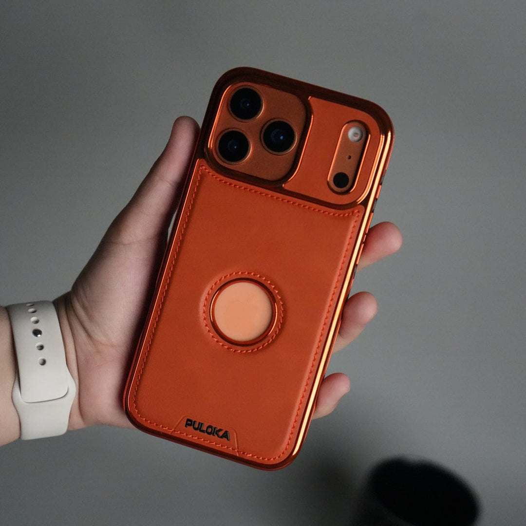 FRATO iPhone 17 Series 17 Pro Max iPhone 17 Series Leather Case | Orange
