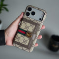 iPhone 17 Series Luxury GG Wallet Case Cover