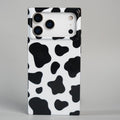 iPhone 17 Series Luxury Cow Print Case with Smooth Finish