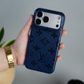 iPhone 17 Series Luxury Full PU Leather Designer Case Cover | DeepBlue