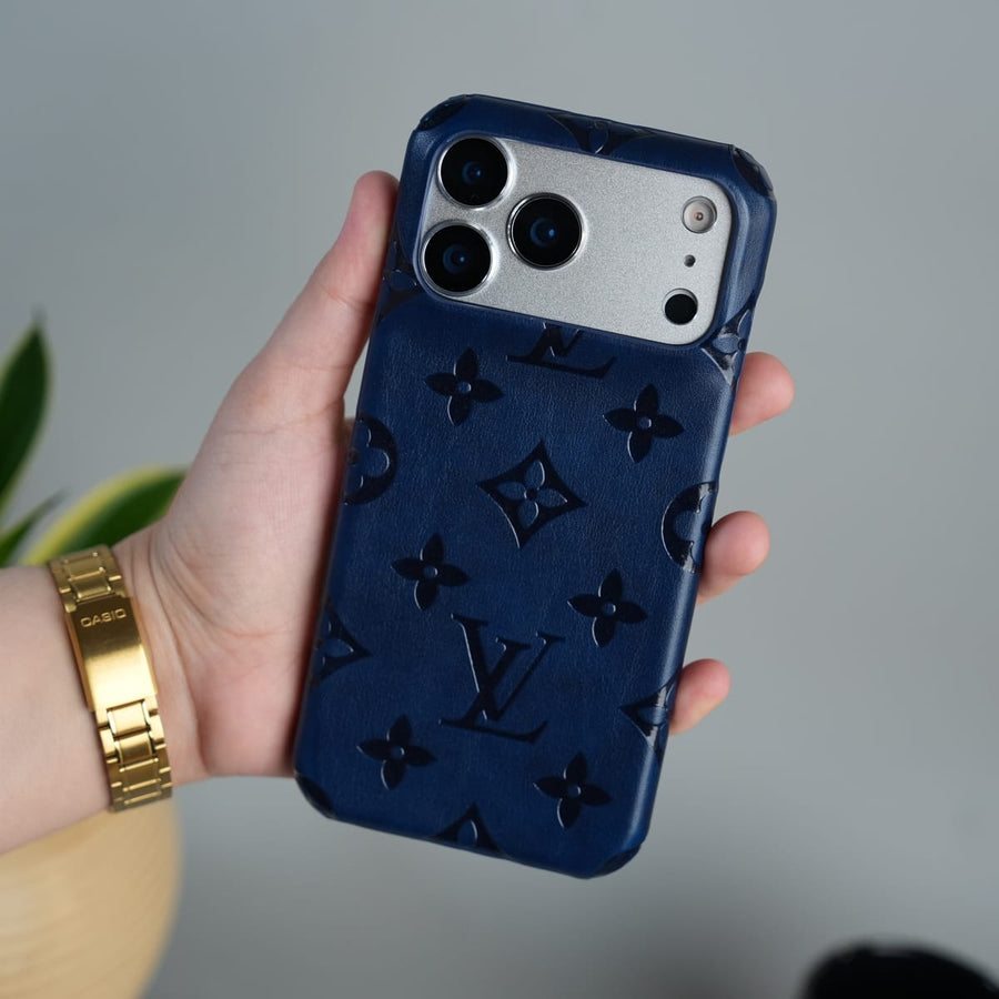 FRATO iPhone 17 Series 17 Pro Max iPhone 17 Series Luxury Full PU Leather Designer Case Cover | DeepBlue