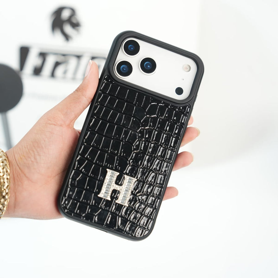 FRATO iPhone 17 Series 17 Pro Max iPhone 17 Series Luxury H Style Crocodile Texture Case Cover | Premium Glossy Finish