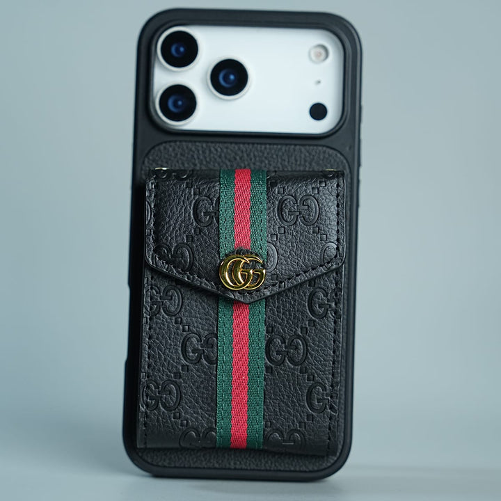 FRATO iPhone 17 Series 17 Pro Max iPhone 17 Series Luxury Monogram Expandable Card Wallet Case with Detachable Strap