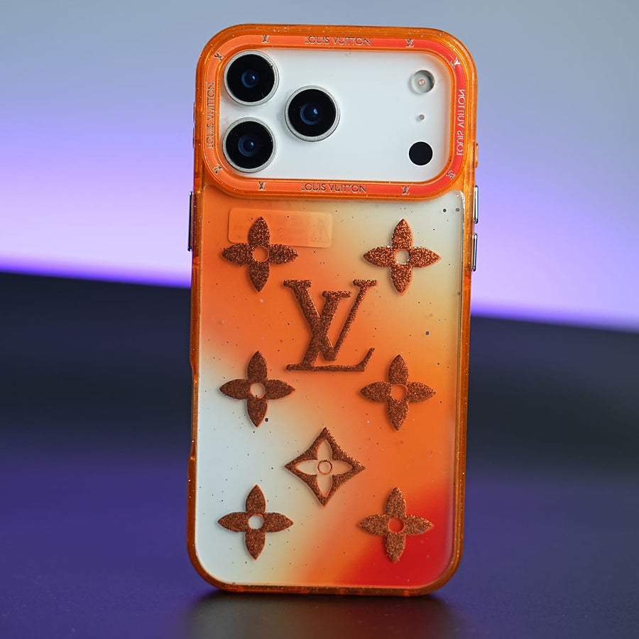 FRATO iPhone 17 Series 17 Pro Max iPhone 17 Series Luxury Monogram Glitter Transparent Protective Case
