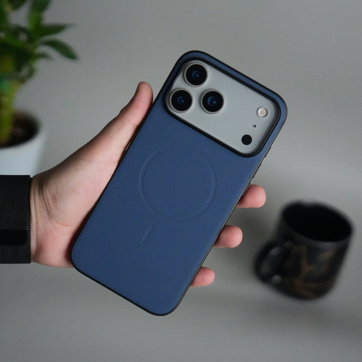 FRATO iPhone 17 Series 17 Pro Max / Navy Blue iPhone Series Magnetic Case | Soft-Touch Shockproof Slim Cover with MagSafe Ring