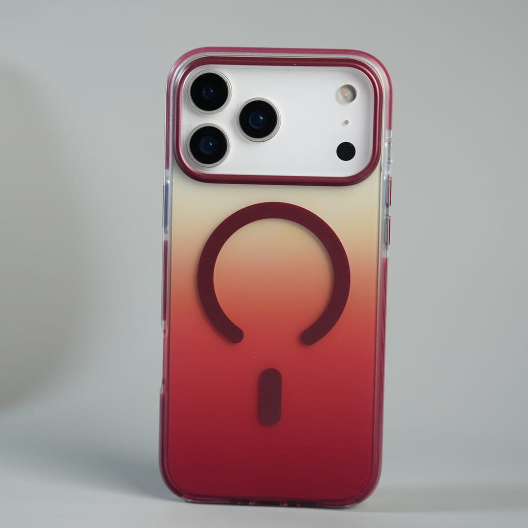 FRATO iPhone 17 Series 17 Pro Max / Open Camera iPhone 17 Series Blush Pink Gradient MagSafe Compatible Clear Case