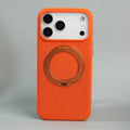 iPhone 17 Series Dotted Rotating Metal Stand Case