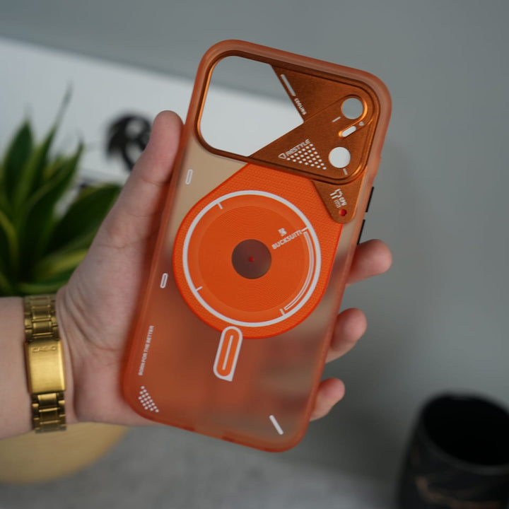 FRATO iPhone 17 Series 17 Pro Max / Orange iPhone 17 Series Modern Cyber Protective Cover