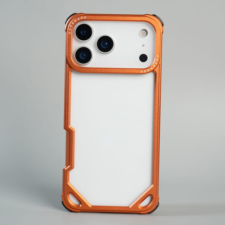FRATO iPhone 17 Series 17 Pro Max / Orange iPhone 17 Series Premium Aluminum Alloy Metal Frame Case