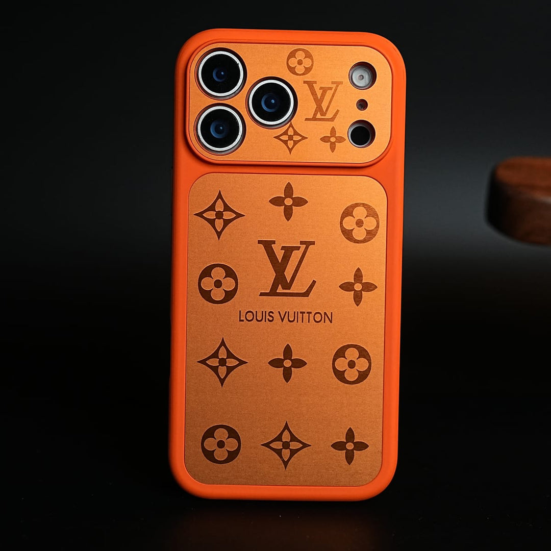 FRATO iPhone 17 Series 17 Pro Max / Orange iPhone 17 Series Premium Monogram Protective Case with Raised Camera Bezel &amp; Slim Fit