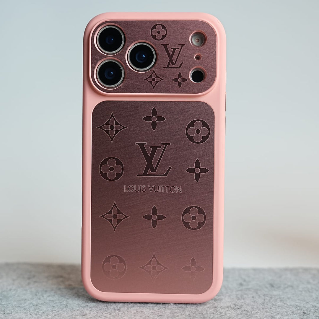 FRATO iPhone 17 Series 17 Pro Max / Pink iPhone 17 Series Premium Monogram Protective Case with Raised Camera Bezel &amp; Slim Fit