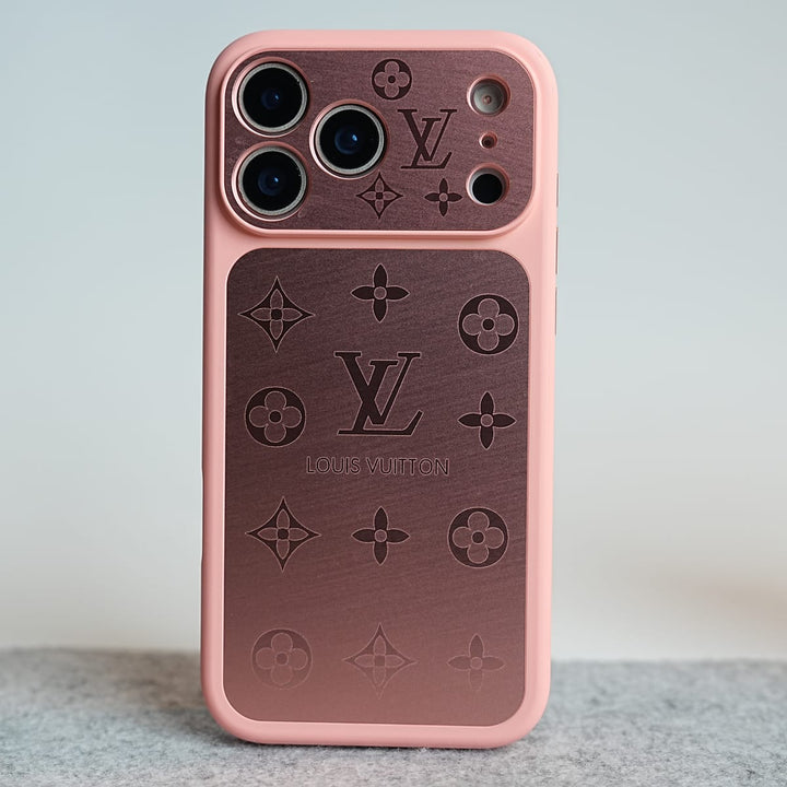 FRATO iPhone 17 Series 17 Pro Max / Pink iPhone 17 Series Premium Monogram Protective Case with Raised Camera Bezel &amp; Slim Fit