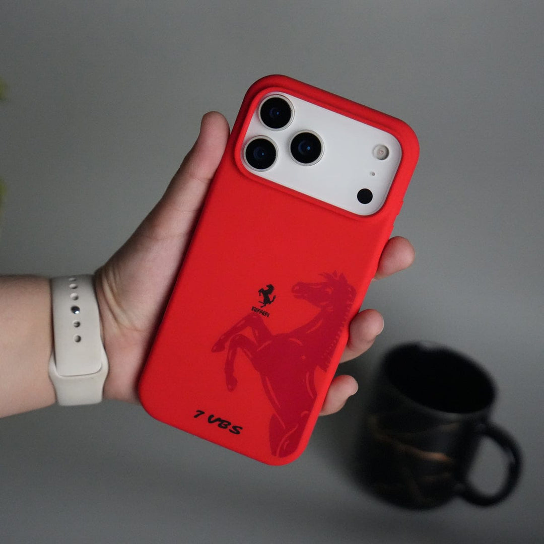 FRATO iPhone 17 Series 17 Pro Max / Red iPhone 17 Series FR V8 Series Design Silicone Protective Case Cover