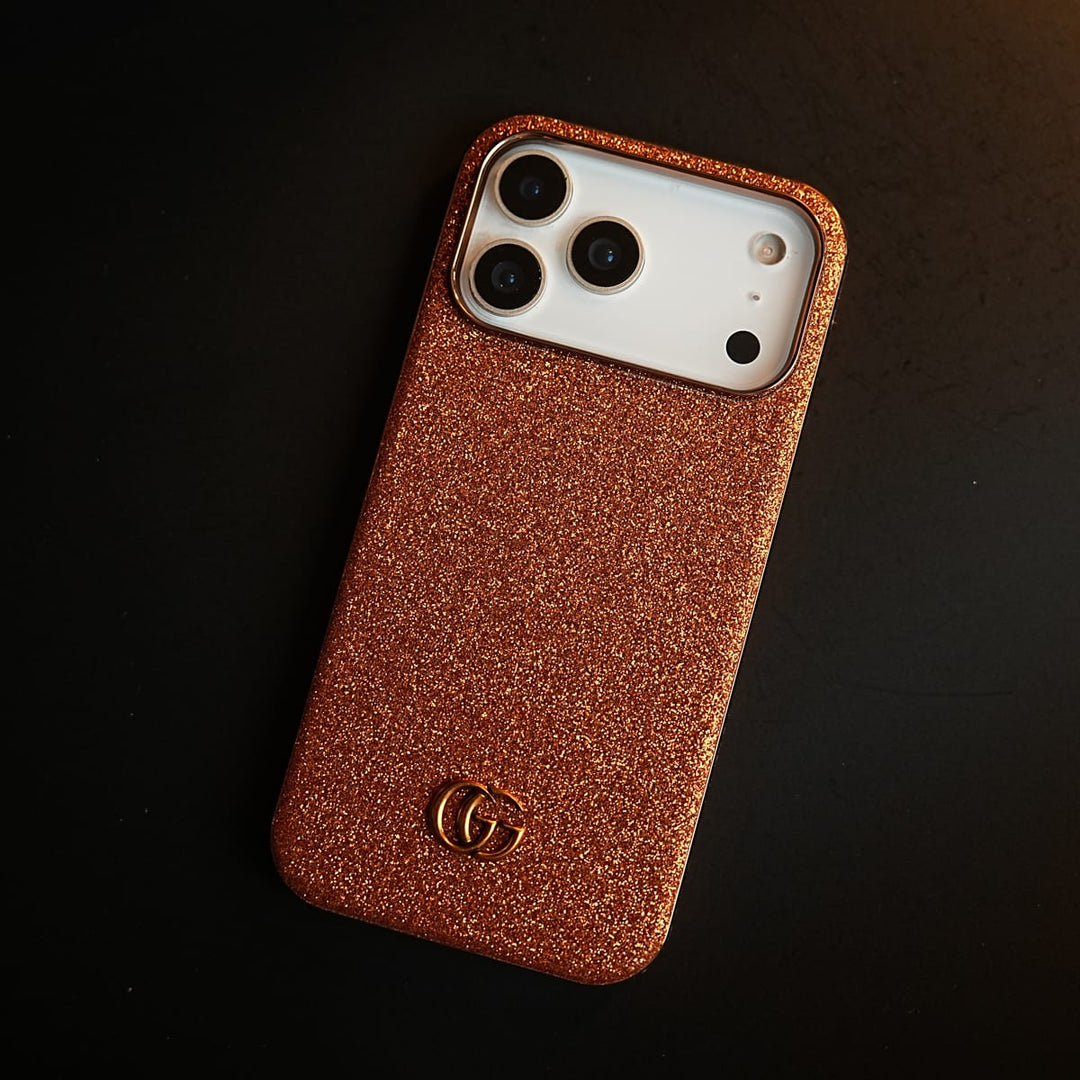 FRATO iPhone 17 Series 17 Pro Max / Red Luxury Glitter Case with 3D Metal Emblem for iPhone 17 Series | Premium Sparkle Finish