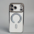 iPhone 17 Series Luxury Crystal MagSafe Case with Rhinestone Camera Frame