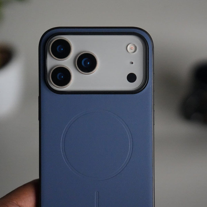 FRATO iPhone 17 Series 17 Pro / Navy Blue iPhone Series Magnetic Case | Soft-Touch Shockproof Slim Cover with MagSafe Ring