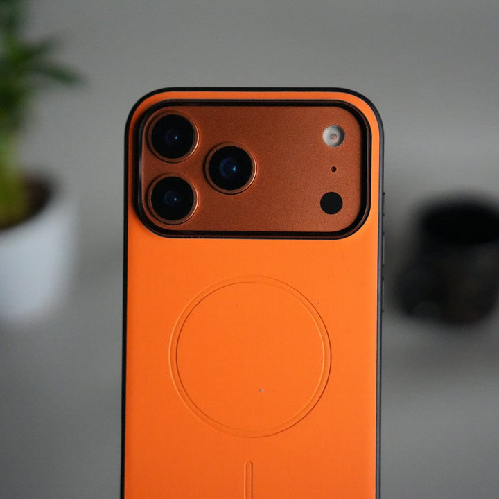 FRATO iPhone 17 Series 17 Pro / Orange iPhone Series Magnetic Case | Soft-Touch Shockproof Slim Cover with MagSafe Ring
