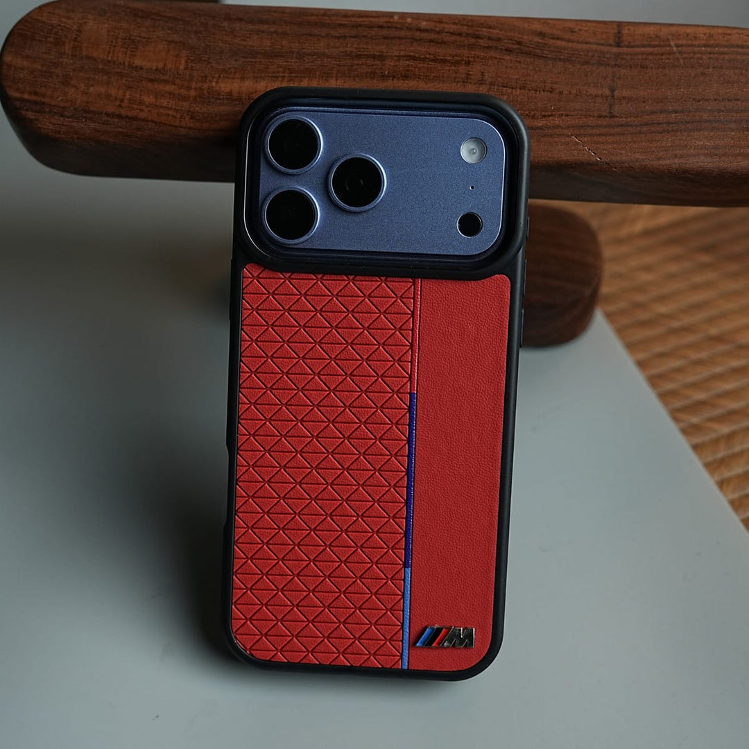 FRATO iPhone 17 Series 17 Pro / Red Performance Sports Car Logo dual Shade Design Case for iPhone 17 Series