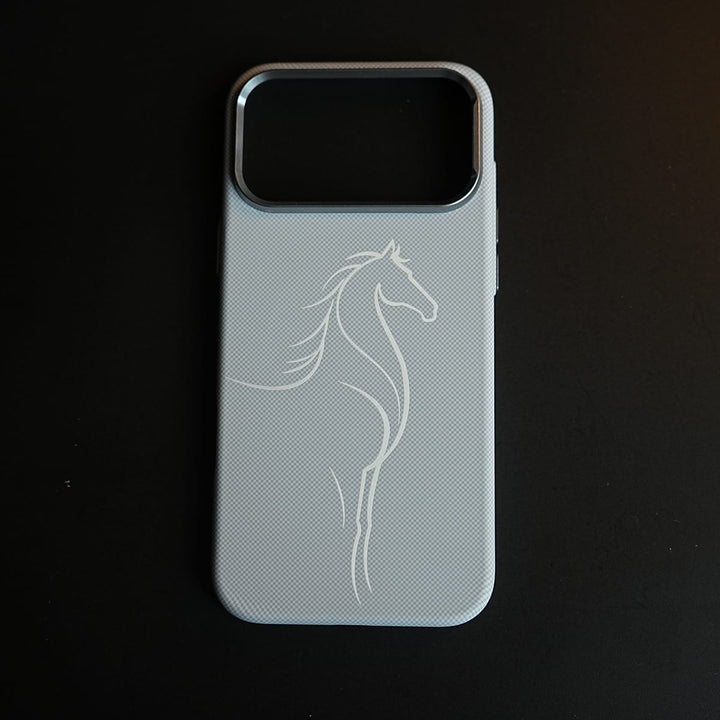 FRATO iPhone 17 Series Aramid Design Hard Pc Case for iPhone 17 Pro Max | MagSafe Cover | Horse