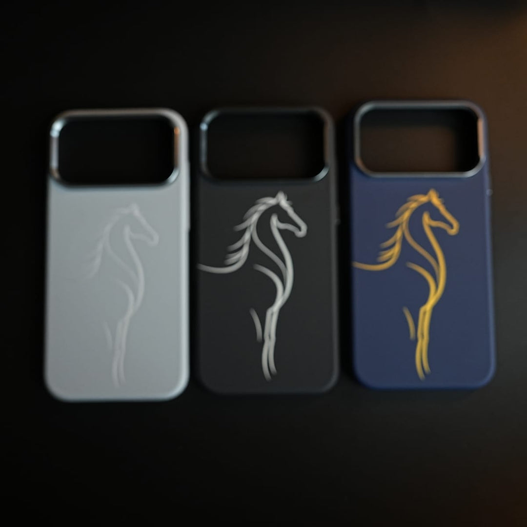 FRATO iPhone 17 Series Aramid Design Hard Pc Case for iPhone 17 Pro Max | MagSafe Cover | Horse