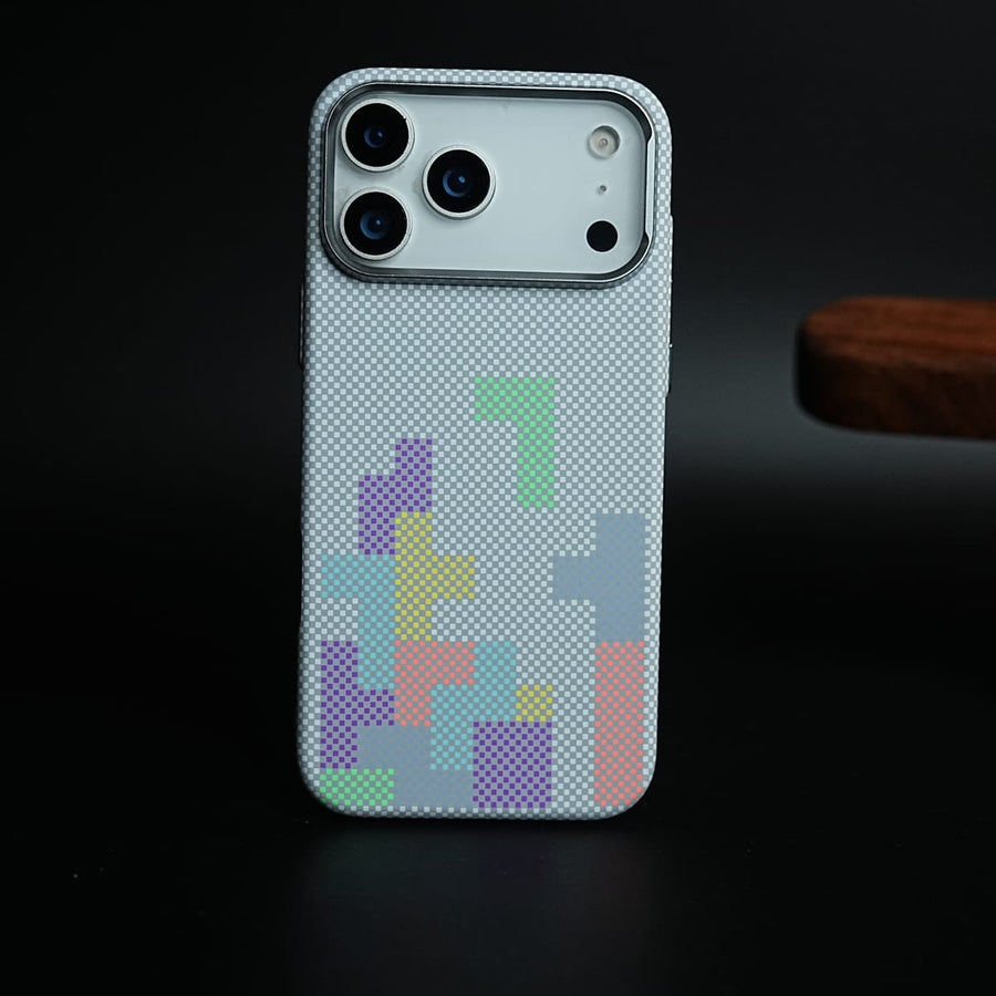 FRATO iPhone 17 Series Aramid Design Hard Pc Case for iPhone 17 Series | Magnetic Ring Cover | Brick Design